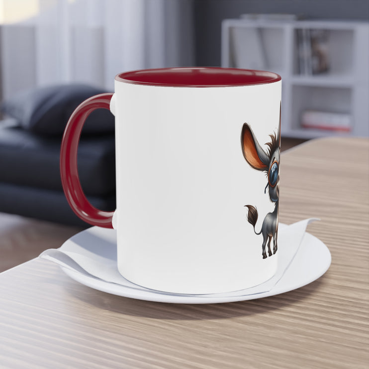 Harmony Two-Tone Coffee Mug: Sip in Style, Revel in Comfort - Donkey