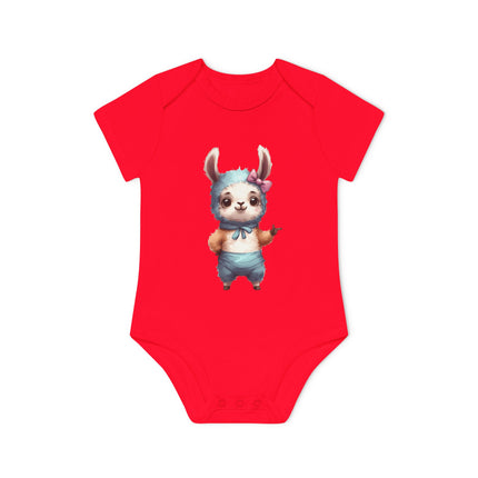 SnuggleNest Organic Baby Bodysuit (Short Sleeves) Sheep