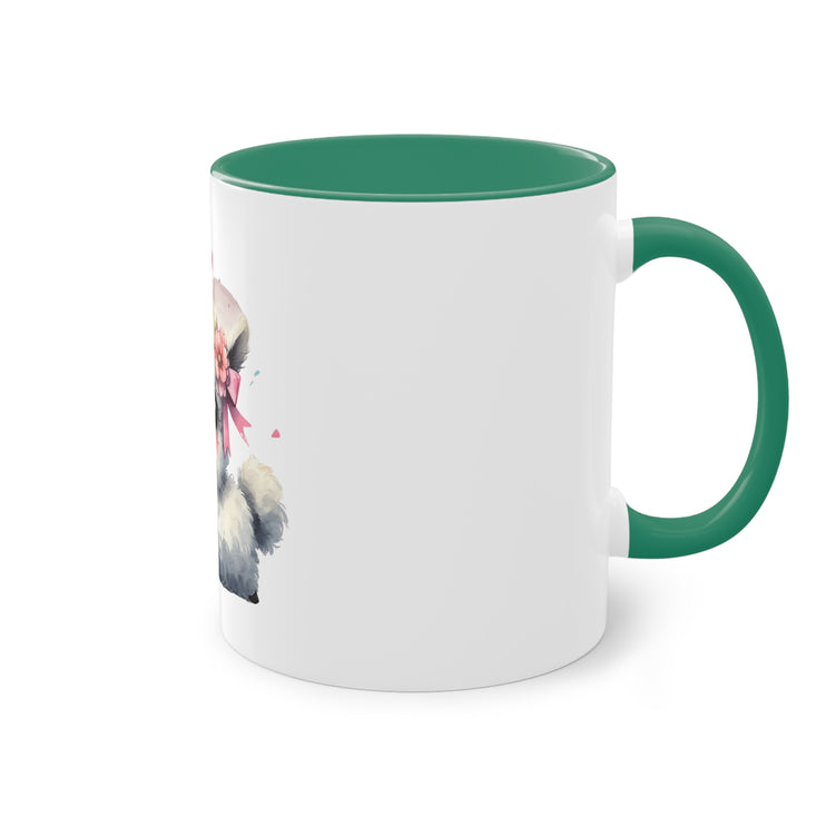 Harmony Two-Tone Coffee Mug: Sip in Style, Revel in Comfort - Sheep