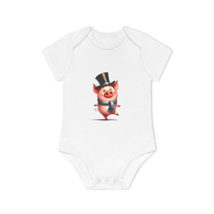 SnuggleNest Organic Baby Short Sleeve Bodysuit