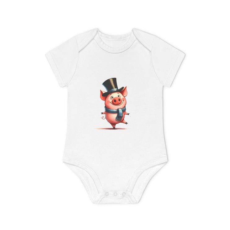 SnuggleNest Organic Baby Short Sleeve Bodysuit