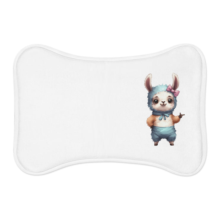 CharmPaws Pet Feeding Mats: Keep Mealtime Mess-Free & Stylish! - Rabbit