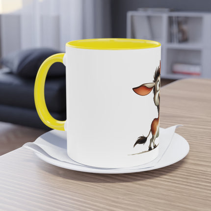 Harmony Two-Tone Coffee Mug: Sip in Style, Revel in Comfort - Donkey