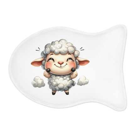 CharmPaws Pet Feeding Mats: Keep Mealtime Mess-Free & Stylish! - Sheep