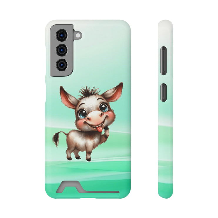 EnchantGuard Phone Case with Card Holder: Style Meets Functionality - Donkey