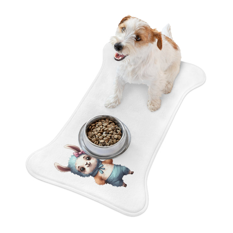 CharmPaws Pet Feeding Mats: Keep Mealtime Mess-Free & Stylish! - Rabbit