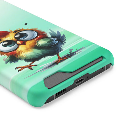 EnchantGuard Phone Case with Card Holder: Style Meets Functionality - Chicken