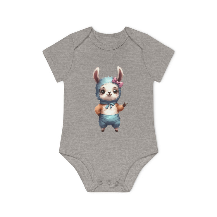 SnuggleNest Organic Baby Bodysuit (Short Sleeves) Sheep