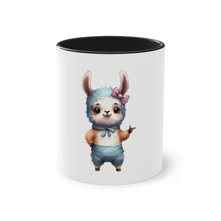 Harmony Two-Tone Coffee Mug: Sip in Style, Revel in Comfort - Rabbit