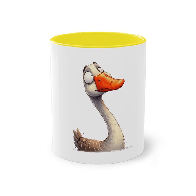 Harmony Two-Tone Coffee Mug: Sip in Style, Revel in Comfort - Swan