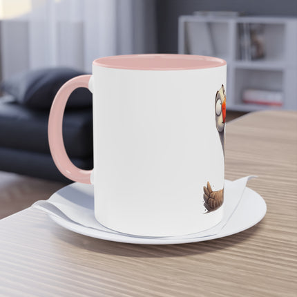 Harmony Two-Tone Coffee Mug: Sip in Style, Revel in Comfort - Swan