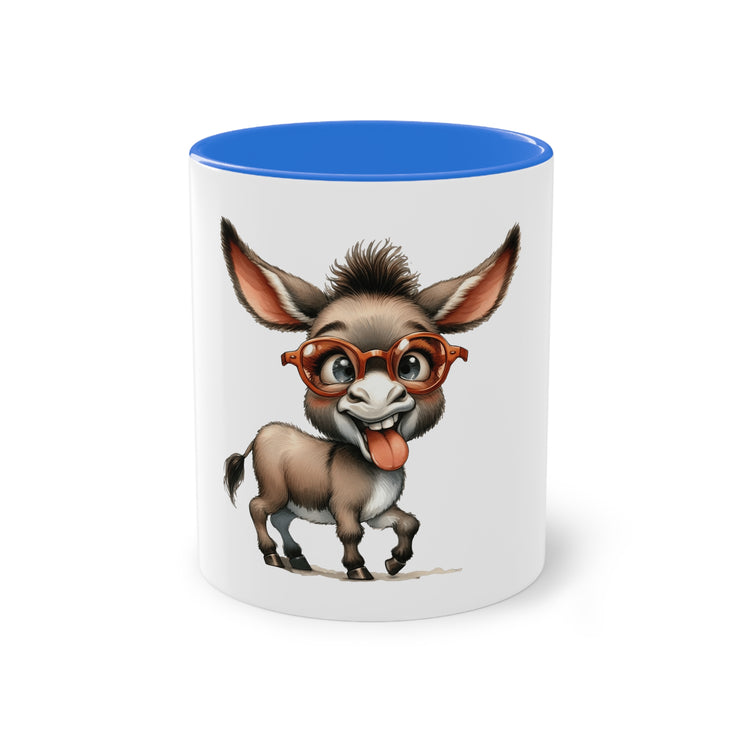 Harmony Two-Tone Coffee Mug: Sip in Style, Revel in Comfort - Donkey