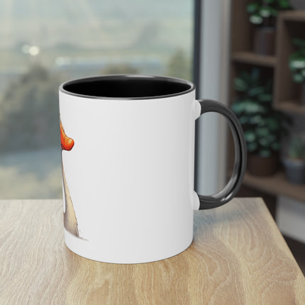 Harmony Two-Tone Coffee Mug: Sip in Style, Revel in Comfort - Swan