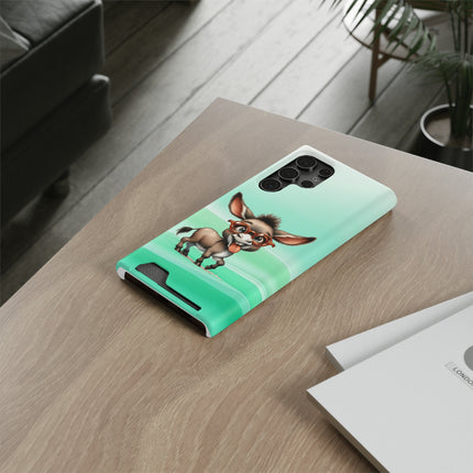 EnchantGuard Phone Case with Card Holder: Style Meets Functionality - Donkey