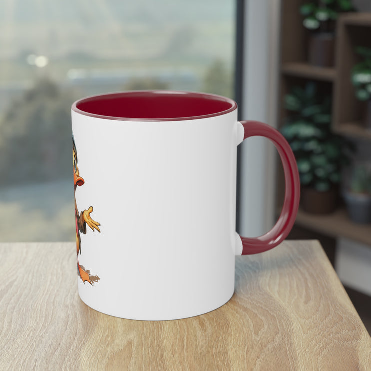 Harmony Two-Tone Coffee Mug: Sip in Style, Revel in Comfort - Duck