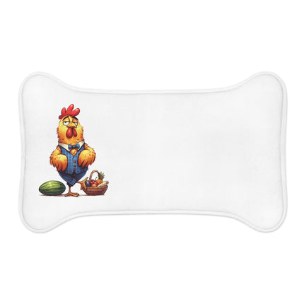 CharmPaws Pet Feeding Mats: Keep Mealtime Mess-Free & Stylish! - Rooster