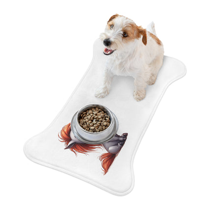 CharmPaws Pet Feeding Mats: Keep Mealtime Mess-Free & Stylish! - Horse