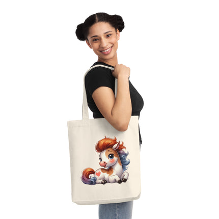 SustainStyle canvas Tote Bag: Milieubewuste mode - paard