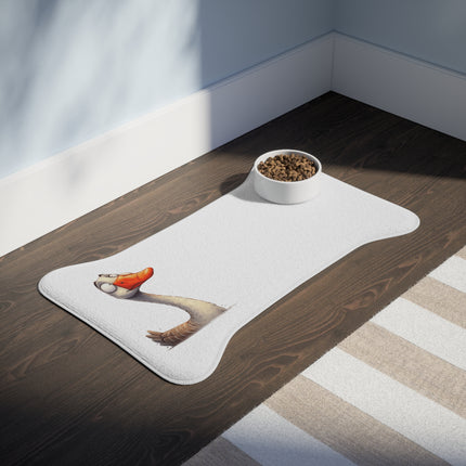 CharmPaws Pet Feeding Mats: Keep Mealtime Mess-Free & Stylish! - Swan