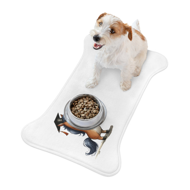 CharmPaws Pet Feeding Mats: Keep Mealtime Mess-Free & Stylish! - Horse