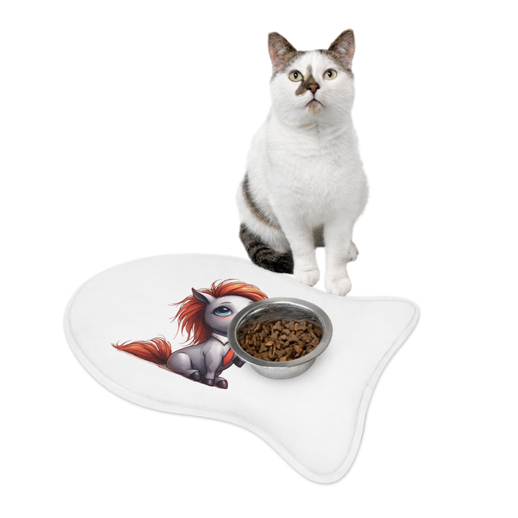 CharmPaws Pet Feeding Mats: Keep Mealtime Mess-Free & Stylish! - Horse