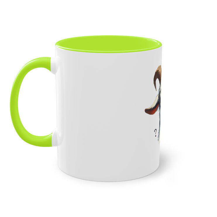 Harmony Two-Tone Coffee Mug: Sip in Style, Revel in Comfort - Goat