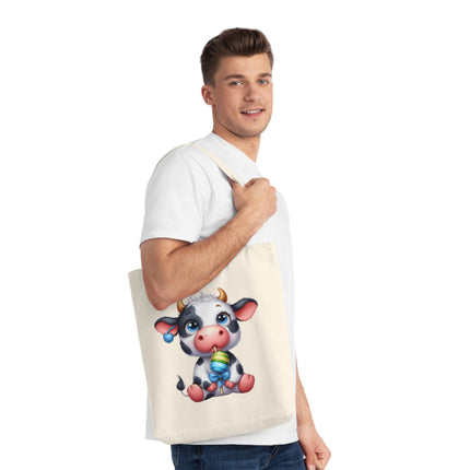 Καμβά sustainstyle Tote Bag: Οικολογική συνειδητή μόδα - αγελάδα