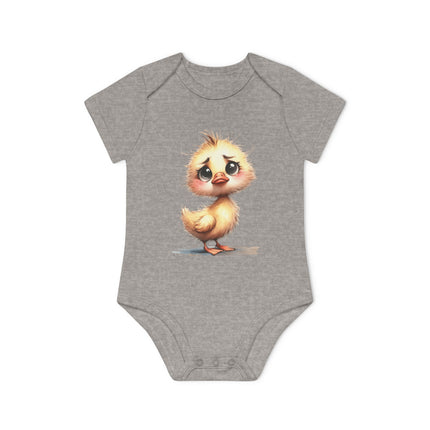 SnuggleNest Organic Baby Bodysuit (Short Sleeves) Duck