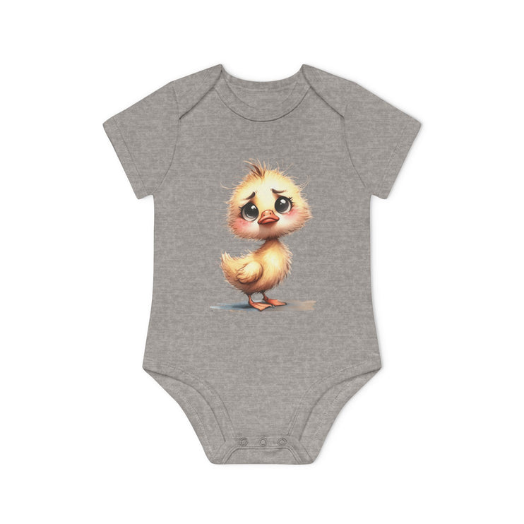 SnuggleNest Organic Baby Bodysuit (Short Sleeves) Duck