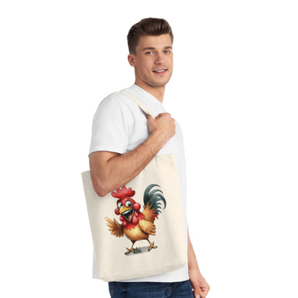 Καμβά sustainstyle Tote Bag: Eco -Conscious Fashion - Κοτόπουλο