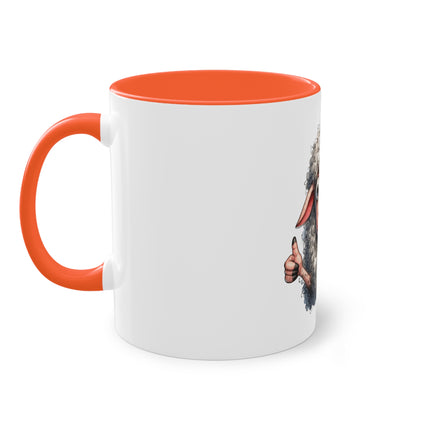 Harmony Two-Tone Coffee Mug: Sip in Style, Revel in Comfort - Sheep