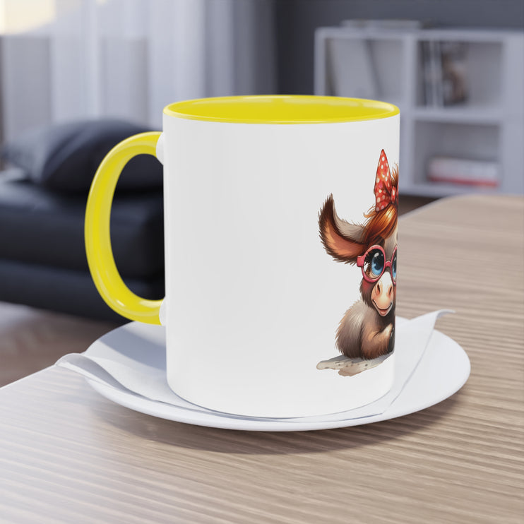 Harmony Two-Tone Coffee Mug: Sip in Style, Revel in Comfort - Donkey