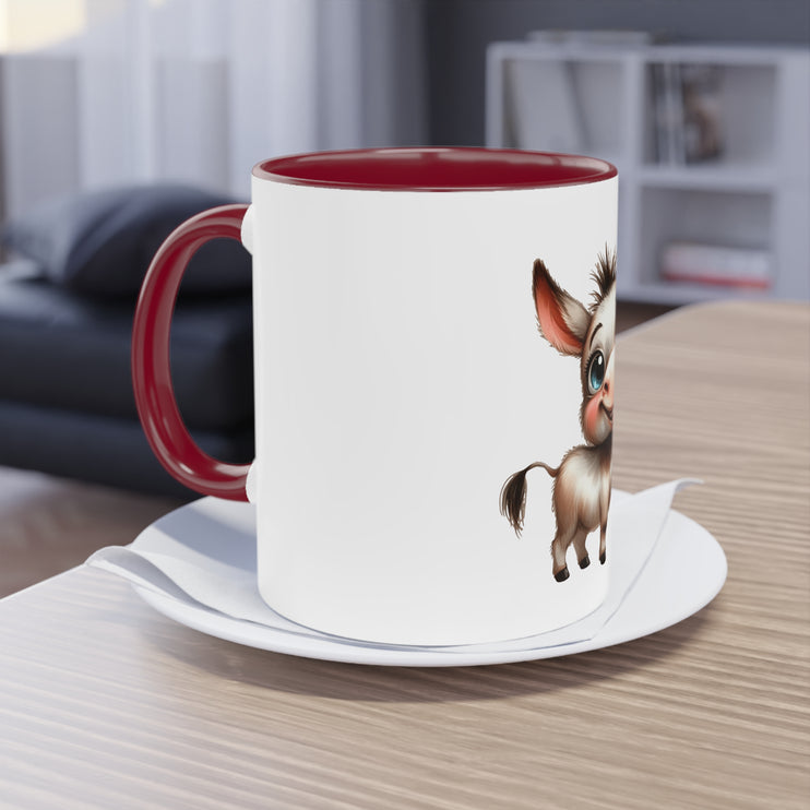 Harmony Two-Tone Coffee Mug: Sip in Style, Revel in Comfort - Donkey