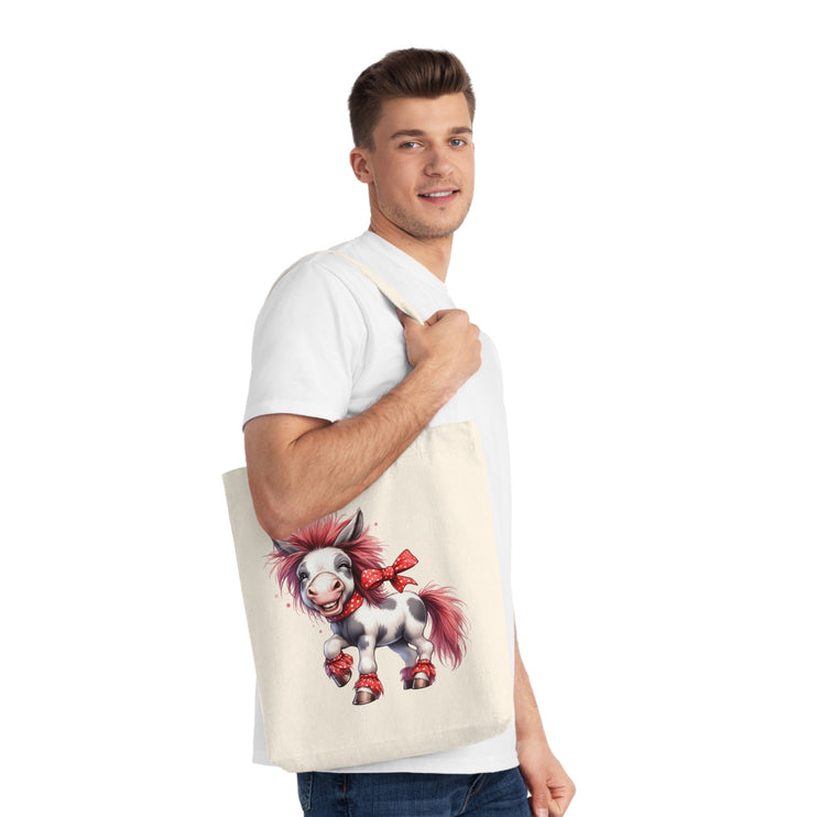 Καμβά sustainstyle Tote Bag: Eco -Conscious Fashion - Άλογο