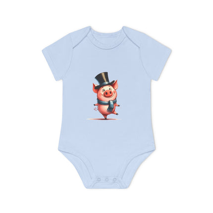 SnuggleNest Organic Baby Short Sleeve Bodysuit