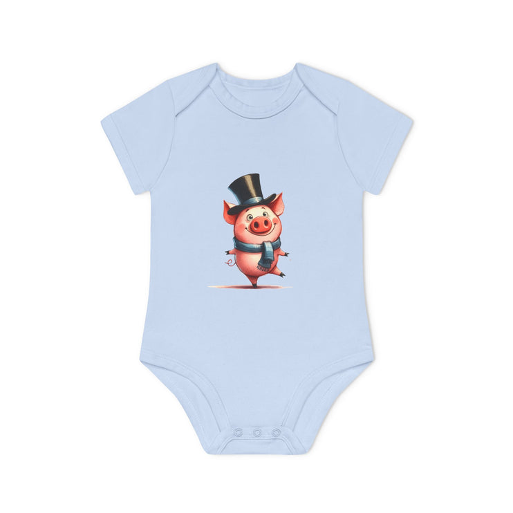 SnuggleNest Organic Baby Short Sleeve Bodysuit