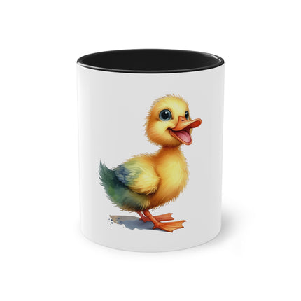 Harmony Two-Tone Coffee Mug: Sip in Style, Revel in Comfort - Duck