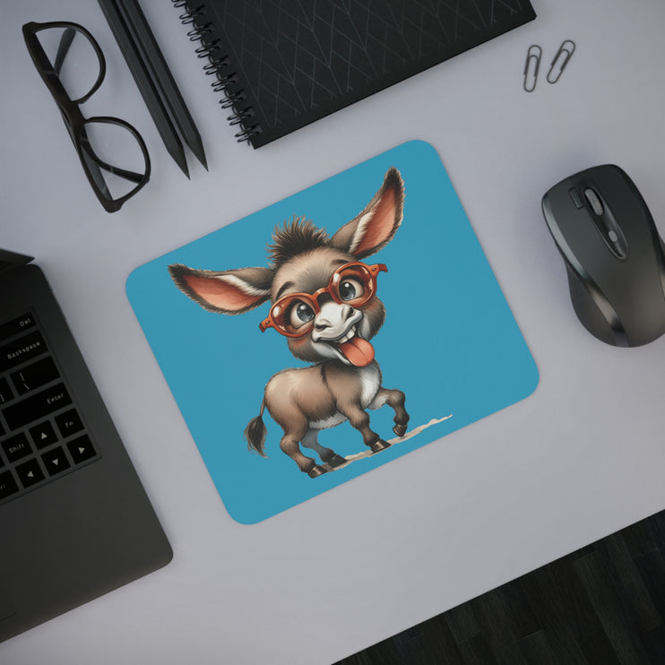 WhimsyWonder Desk Mouse Pad: Εξατομικευμένη γοητεία για το χώρο εργασίας σας - Αστεία γαϊδουράκι σε γυαλιά