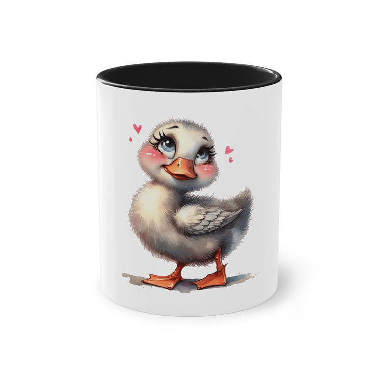 Harmony Two-Tone Coffee Mug: Sip in Style, Revel in Comfort - Duck