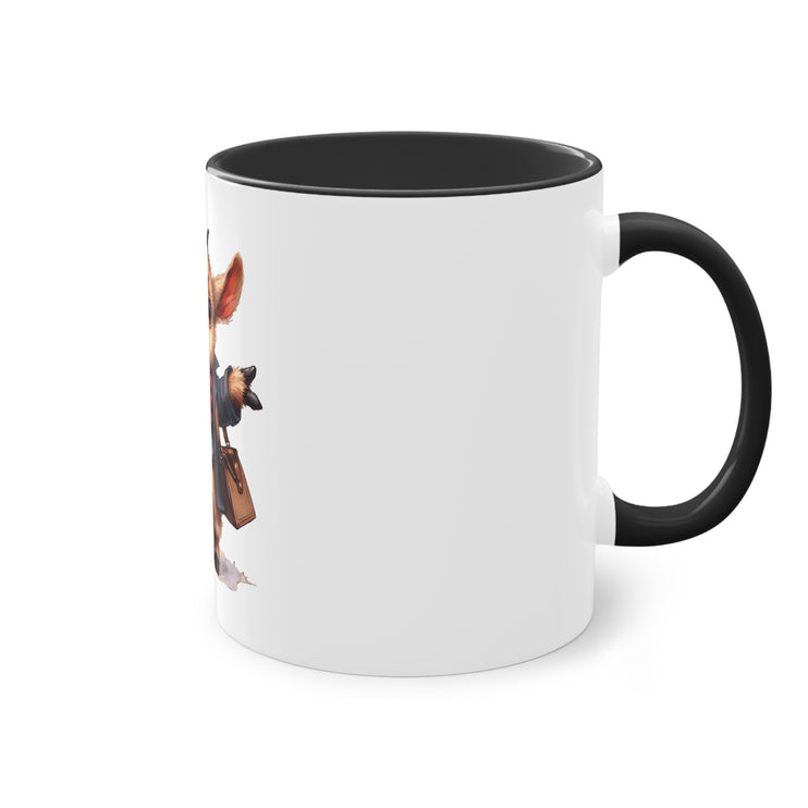 Harmony Two-Tone Coffee Mug: Sip in Style, Revel in Comfort - Goat