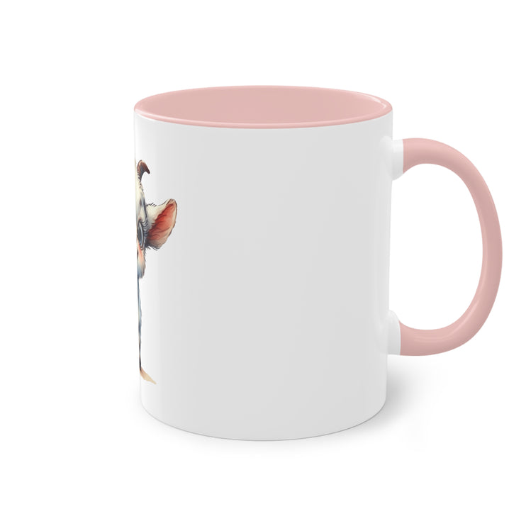 Harmony Two-Tone Coffee Mug: Sip in Style, Revel in Comfort - Goat