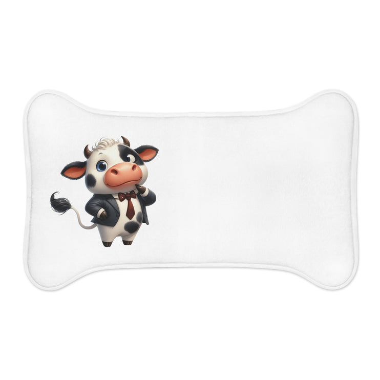 CharmPaws Pet Feeding Mats: Keep Mealtime Mess-Free & Stylish! - Cow