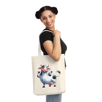 Sustainstyle Canvas Tote Bag: Umweltbewusste Mode - Kuh