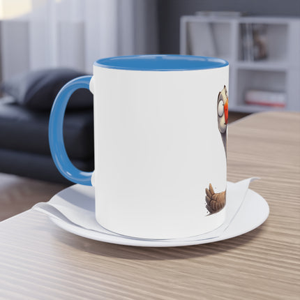 Harmony Two-Tone Coffee Mug: Sip in Style, Revel in Comfort - Swan