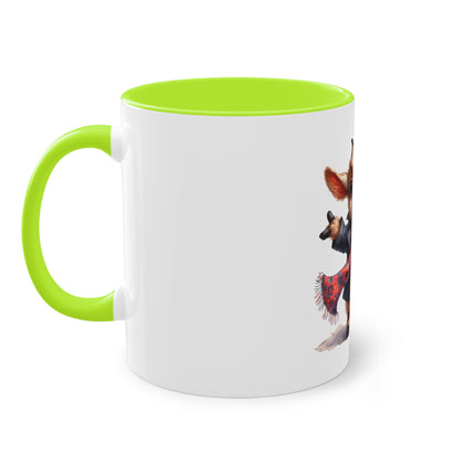 Harmony Two-Tone Coffee Mug: Sip in Style, Revel in Comfort - Goat