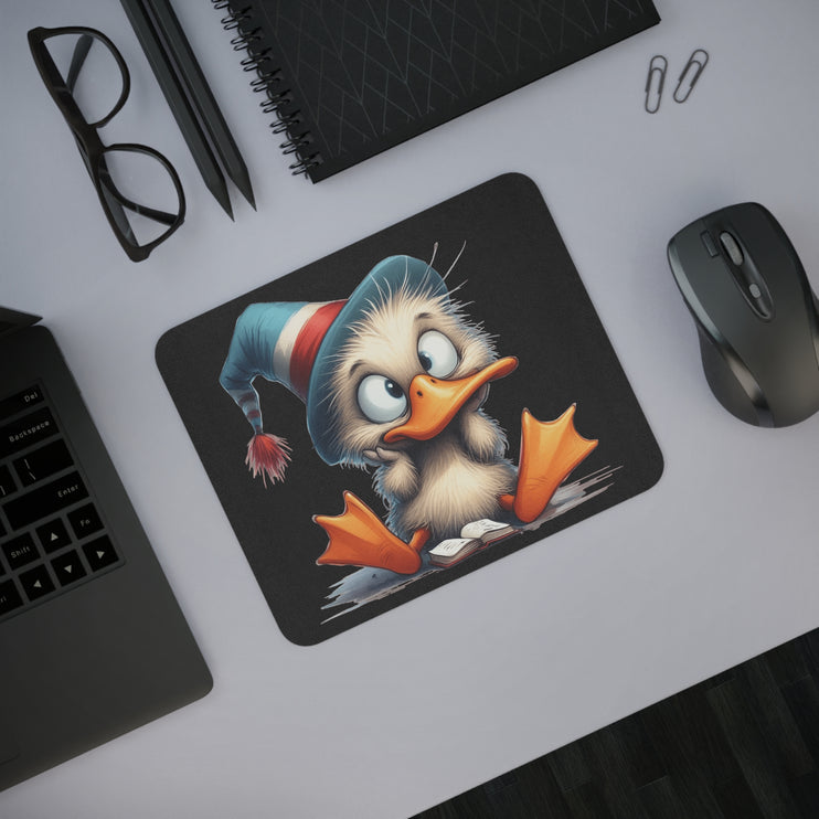 WhimsyWonder Desk Mouse Pad: Εξατομικευμένη γοητεία για το χώρο εργασίας σας - μωρό πάπια στο καπέλο