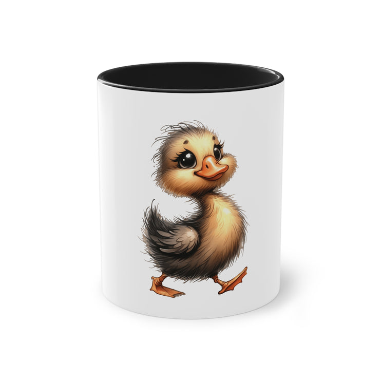 Harmony Two-Tone Coffee Mug: Sip in Style, Revel in Comfort - Duck