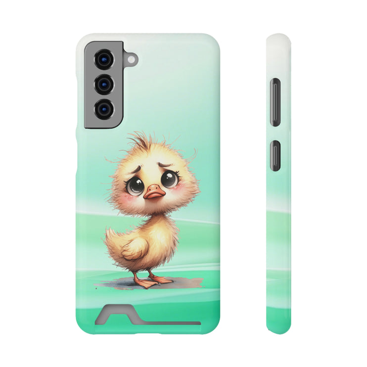 EnchantGuard Phone Case with Card Holder: Style Meets Functionality - Chicken