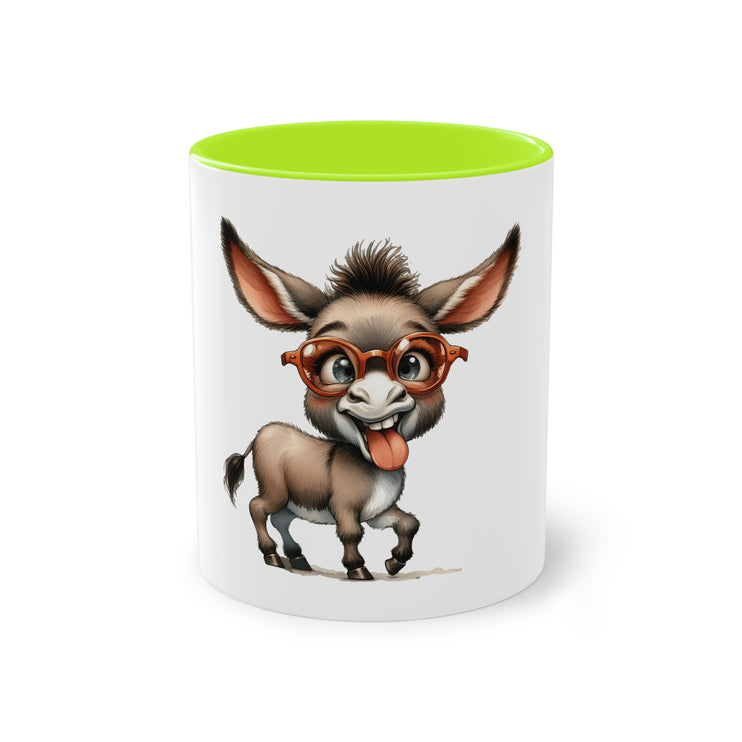 Harmony Two-Tone Coffee Mug: Sip in Style, Revel in Comfort - Donkey