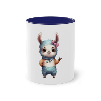 Harmony Two-Tone Coffee Mug: Sip in Style, Revel in Comfort - Rabbit